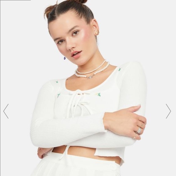 Dollskill Floral Open Cardigan - Picture 3 of 7